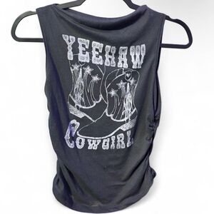Wild Fable Black Graphic Tank Top